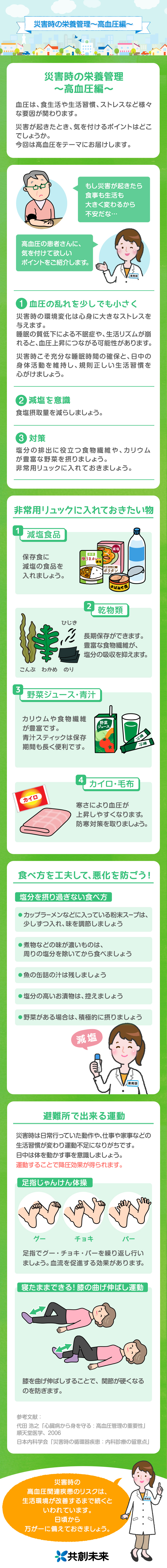 災害時の栄養管理〜高血圧編〜