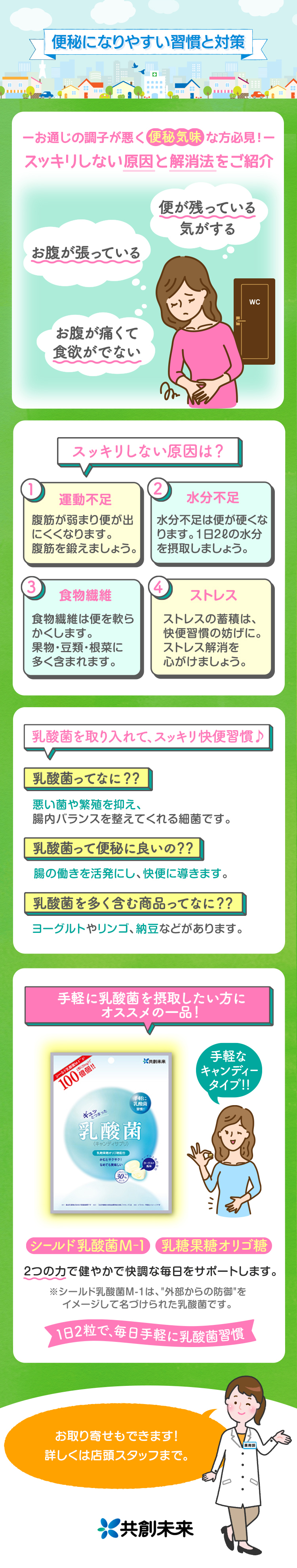 便秘になりやすい習慣と対策