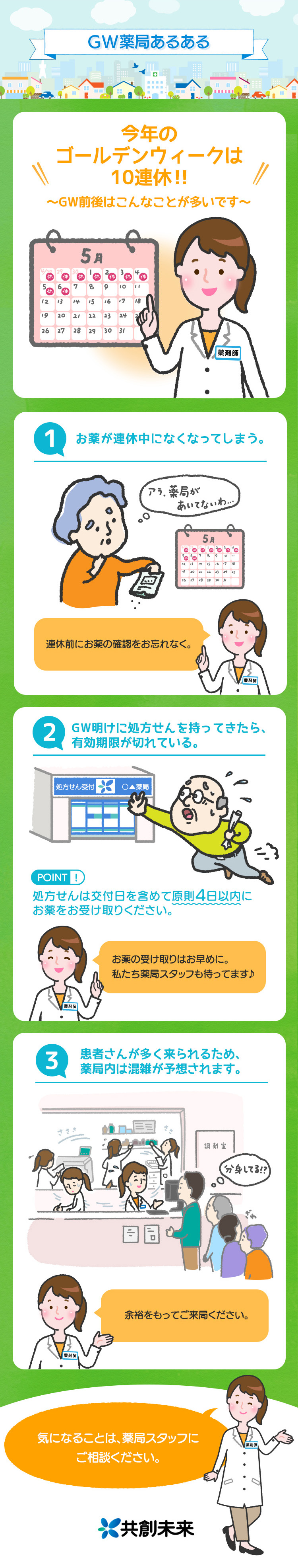 GW薬局あるある(2019)